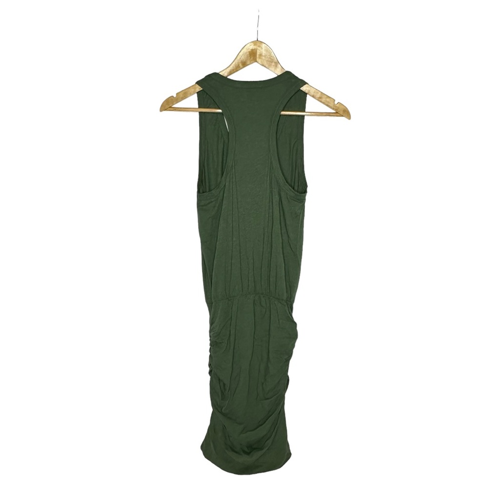 Final Price NWT Sundry for Anthropologie Ruched Jersey Tank Dress Green 1 or s - Picture 8 of 14